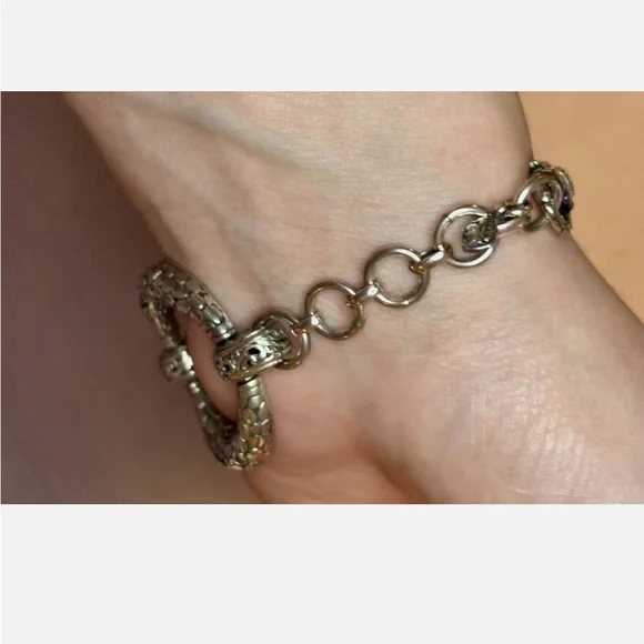 SARDA 925 STERLING SILVER BRACELET - Size 7 - Picture 10 of 10